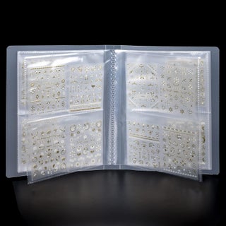 ANCIRS 80 Sheets Nail Art Sticker Storage Organizer Book, Plastic Nail Stickers Holder for DIY Nail Art Decals Organizer- No Stickers Included - pzsku/ZBB0AF6F0F7A721F4817AZ/45/_/1744284463/e93afb35-1924-4558-b88d-ea8d46528f4d