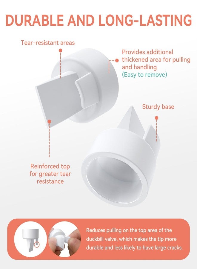 MilkFlow Breast Pump Parts Compatible with Spectra S1,S2,S9 Plus, Replacement Kit for Spectra Pump Parts 2PCS, Duckbill Valve, Tube,Bottle, Backflow Protector, Not Original Accessorie,24mm - Image 5