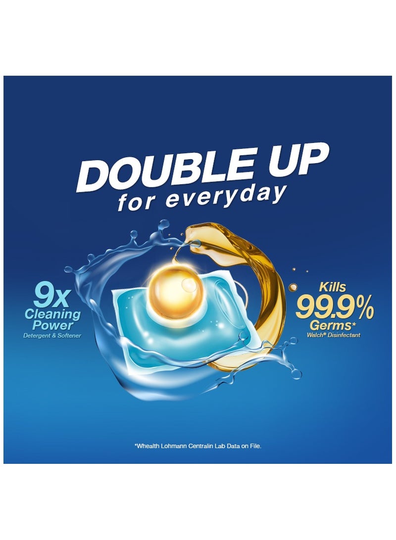 Walch كبسولات مسحوق الغسيل المضاد للبكتيريا من والش 9X، مكونات نباتية مصنوعة في ألمانيا مع قوة تنظيف 9X، تقتل 99.9% من الجراثيم ومضادة لعث الغبار، 32 كبسولة - Image 3