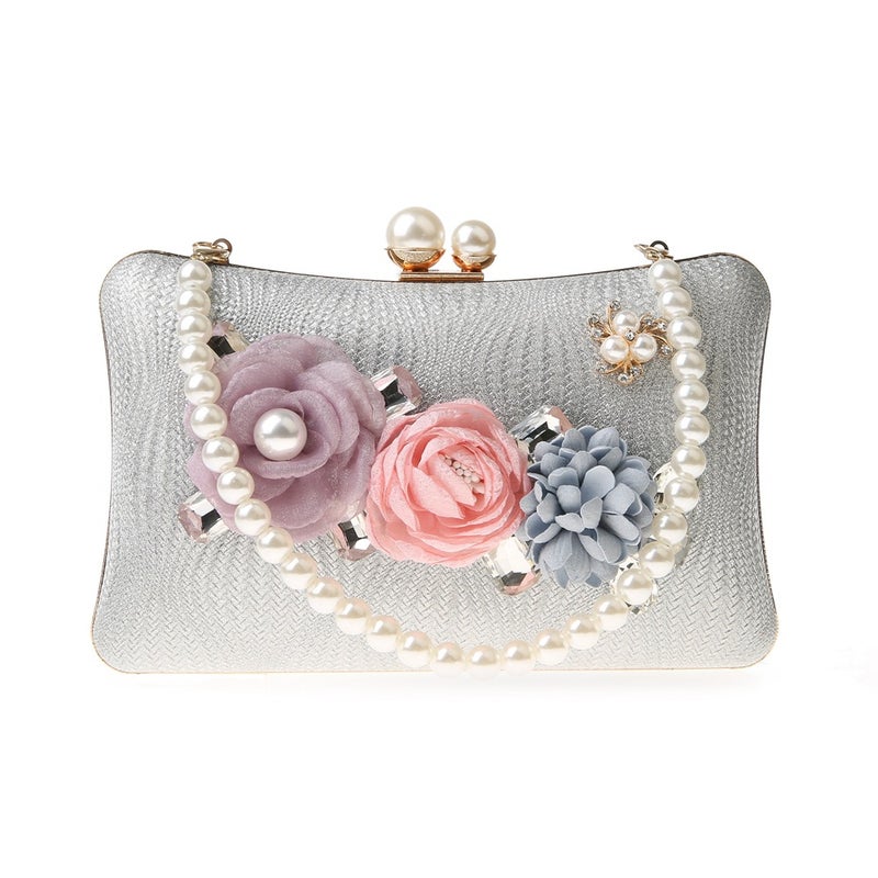 New Cute Flower Bag Fashion Pillow Bag Socialite Banquet Bag Dress Bag Wedding Beauty Skirt Matching Practical Lady - Image 4