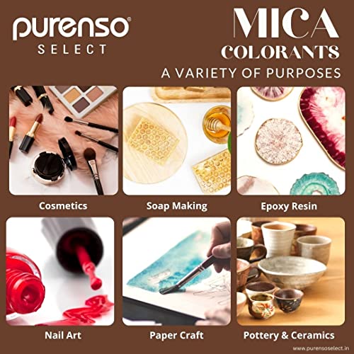 Purenso Select - Ruby Red Mica Powder Pigment, 10g I For Soap Making, Candle, Lip Gloss, Nails, Bath Bombs, Art Crafts, Resin - Image 5