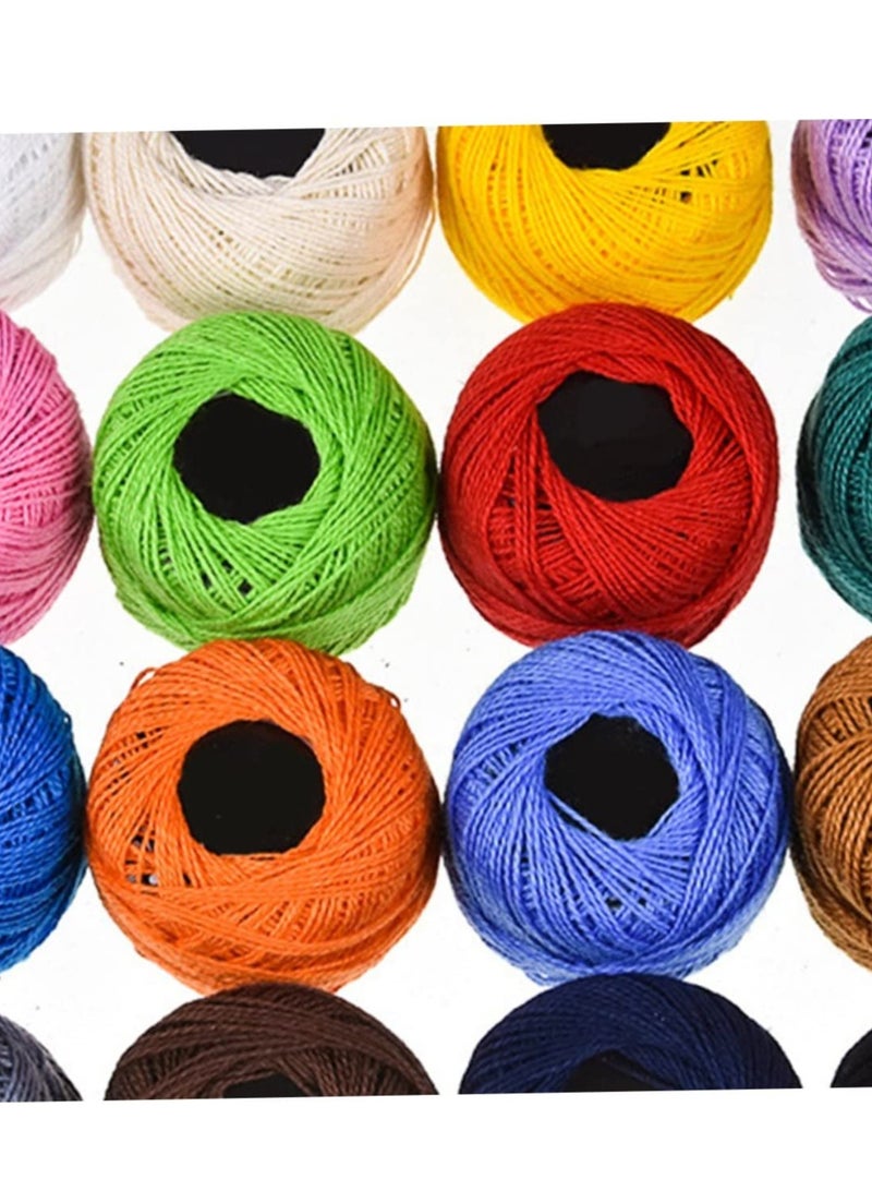Embroidery Thread Multi-Color Cross Stitch Threads for Crochet Hardanger,16PCS - Image 5