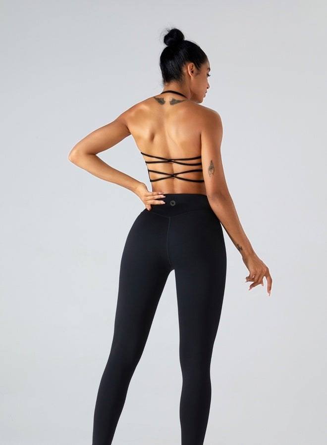 KAWN.YOGA Womens Striped Back Sleeveless Sports Bra  - Image 4