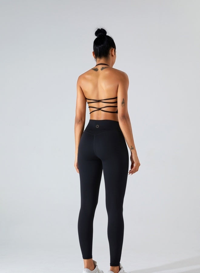 KAWN.YOGA Womens Striped Back Sleeveless Sports Bra  - Image 3