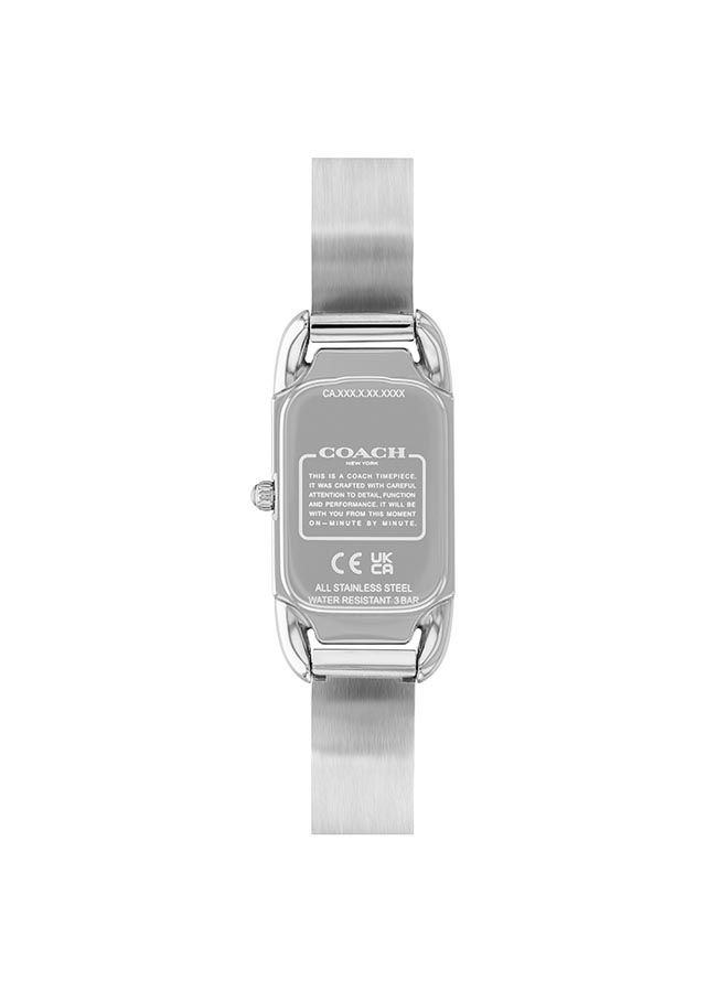 COACH ساعة يد نسائية من الستانلس ستيل بعقارب مستطيلة الشكل 14504147 - 17.5 ملم - Image 2