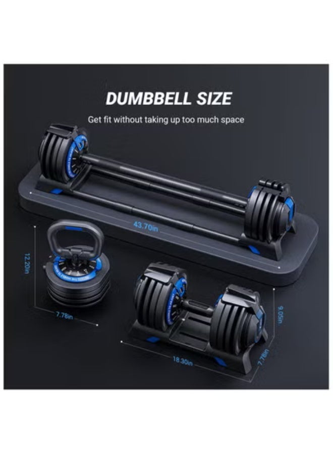 ميراتش مجموعة دمبل قابلة للتعديل 3 في 1 - Image 1