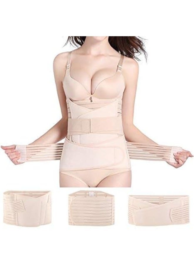 لف البطن بعد الولادة 3 في 1 مشدات دعم ما بعد الولادة القسم C لاستعادة البطن والخصر والحوض - Image 1