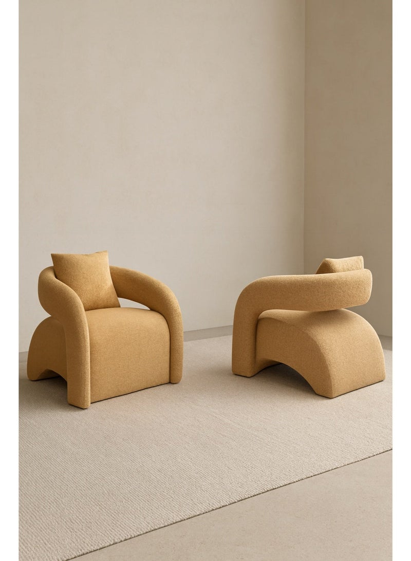 Space Embrace Jio Upholstered Armchair (Set of 2) - Image 1