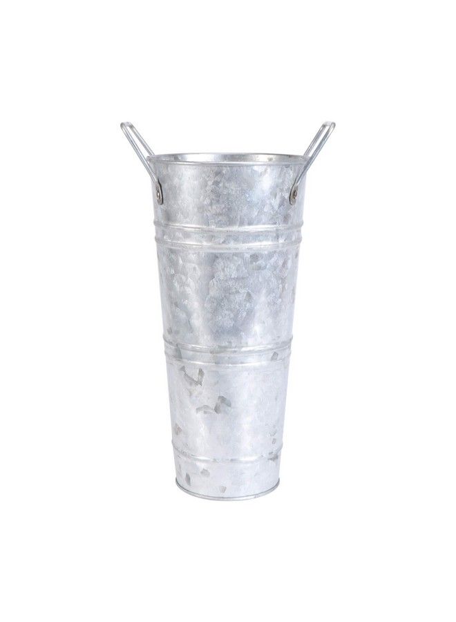 DOITOOL Vintage Decor Rustic Galvanized Vase Chic Farmhouse Floral Plants Pot Buckets Shabby Dried Flower Tin Vintage French Pitcher Vase For Kitchen Bedroom Table Centerpieces Plants Decor - Image 1