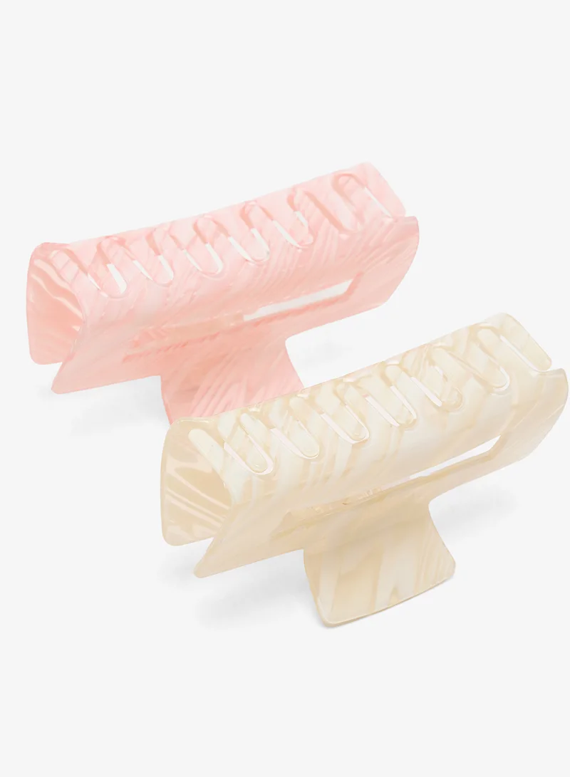 ايلا مشبك شعر مطبوع عبوتين