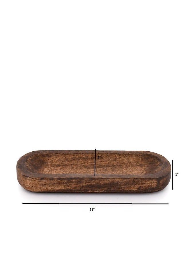 Kaizen Casa Incense Burner Stick Holder Ash Catcher Wooden Handmade Modern Gift Wood Home Decor Size (11" X 4" X 1") - Image 4