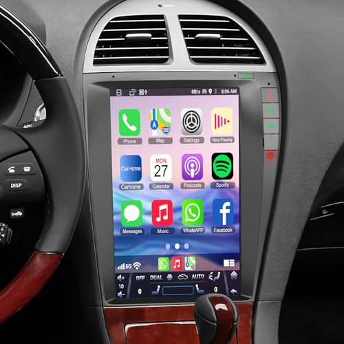 electrosmart GPS for Lexus ES350 Radio Upgrade 2006-2011, Android 14Stereo Replacement,IPS Touch Screen 1280 * 800,8-core CPU,2G RAM 32G ROM,Build in Wireless carplay,Android Auto, FM/AM,Mirrorlink,Reverse Camera - Image 1