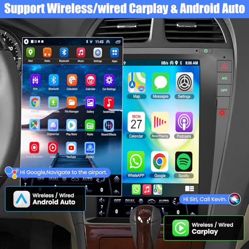 electrosmart GPS for Lexus ES350 Radio Upgrade 2006-2011, Android 14Stereo Replacement,IPS Touch Screen 1280 * 800,8-core CPU,2G RAM 32G ROM,Build in Wireless carplay,Android Auto, FM/AM,Mirrorlink,Reverse Camera - Image 3