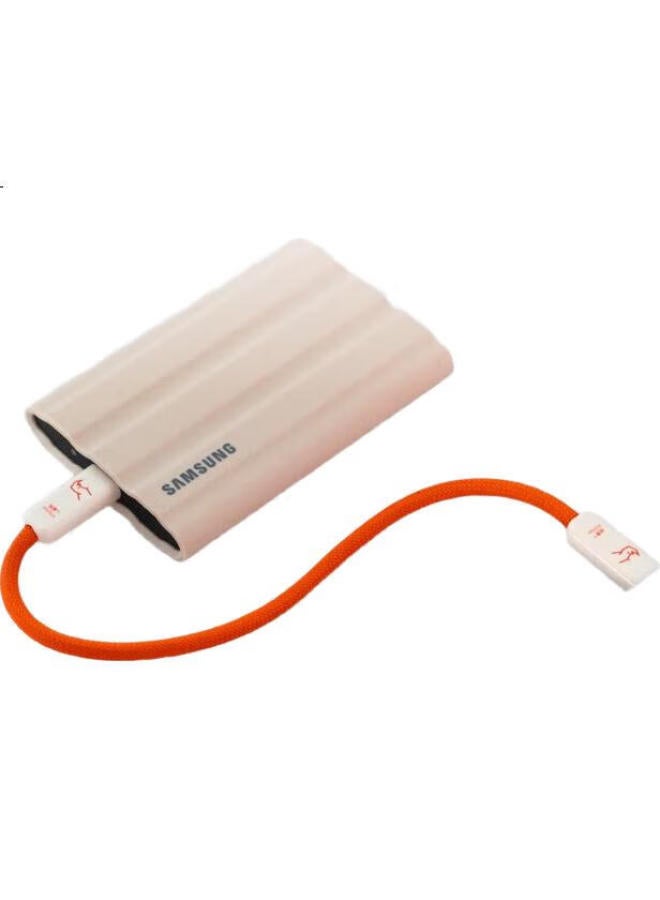 Candysign Sugar Compatible With Thunderbolt 4 Data Cable Usb4 Full-Featured 240W Fast Charging Type-C 20Cm Shadow Black Thunder Line For Macbook Huawei Notebook 8K Video Short Cable - Image 1