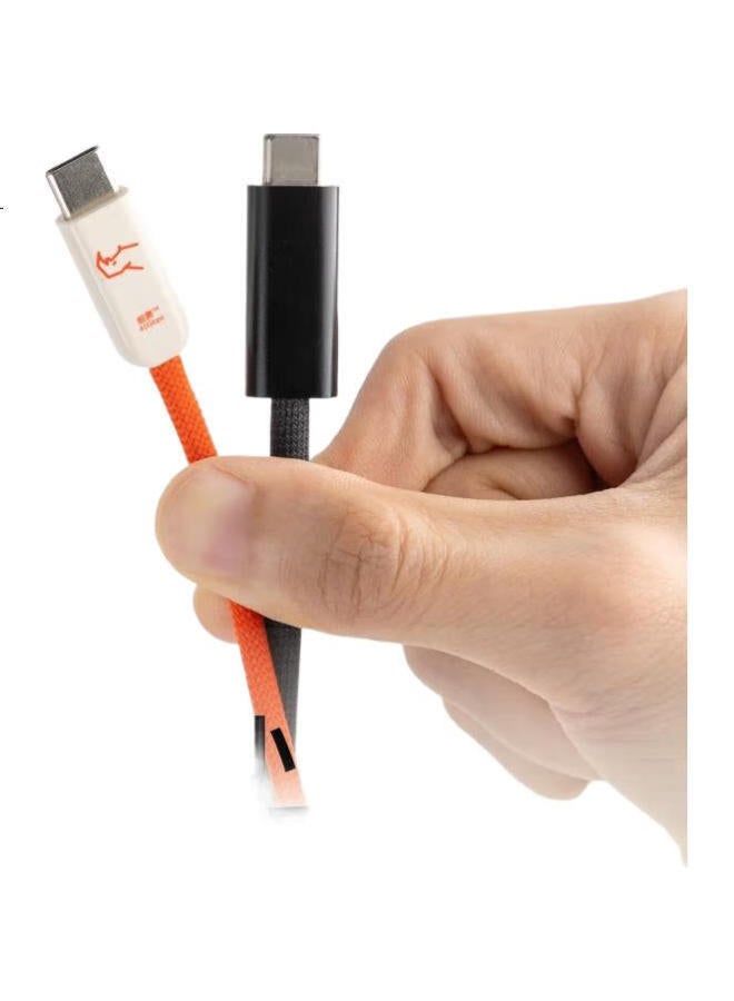 Candysign Sugar Compatible With Thunderbolt 4 Data Cable Usb4 Full-Featured 240W Fast Charging Type-C 20Cm Shadow Black Thunder Line For Macbook Huawei Notebook 8K Video Short Cable - Image 3