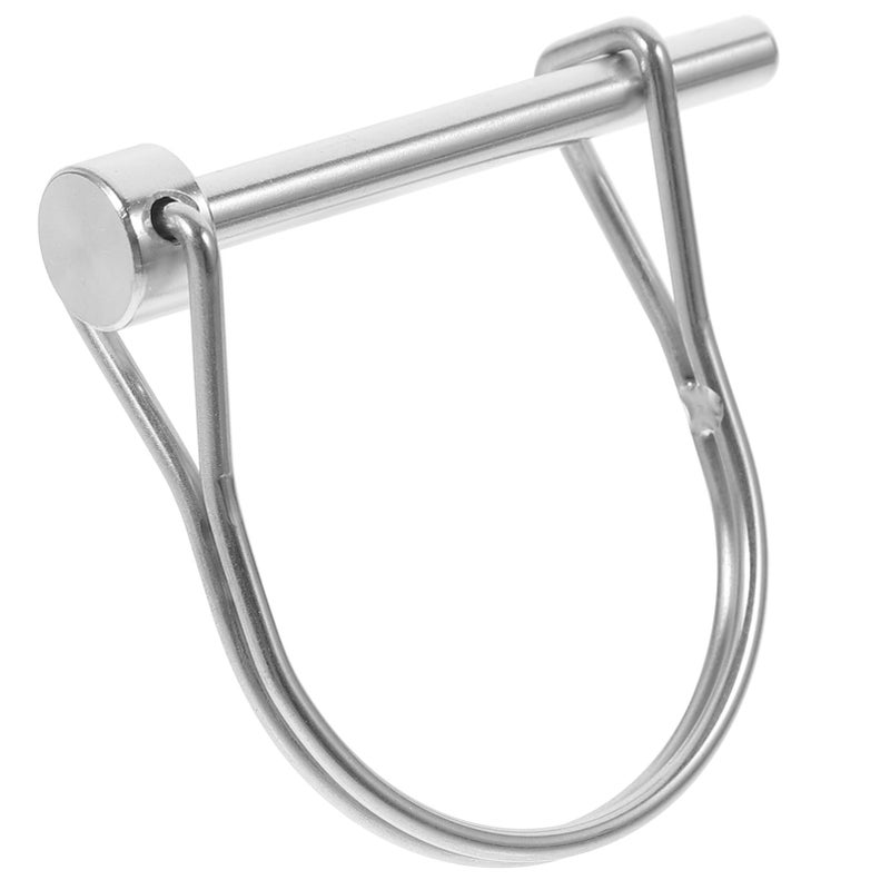Heavy Duty Stainless Steel Locking Trailer Hitch Pin D Shaped Safety Coupler Pin - Image 2