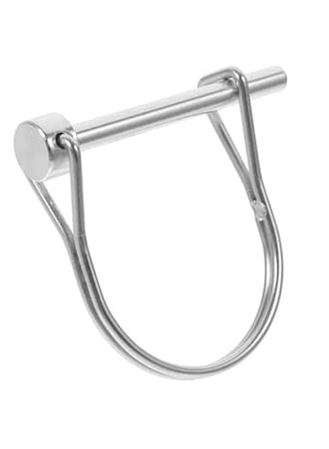 Heavy Duty Stainless Steel Locking Trailer Hitch Pin D Shaped Safety Coupler Pin - Image 1