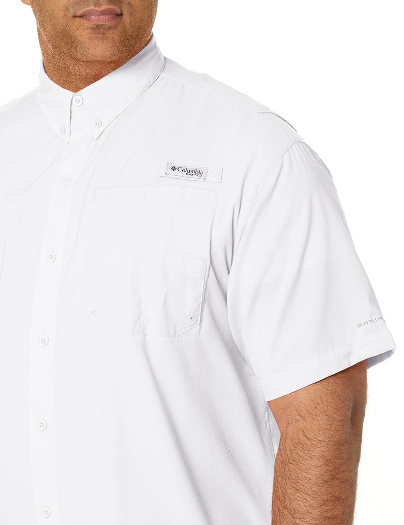 Columbia Men's Big and Tall Tamiami II SS Shirt, White, Large - Image 3