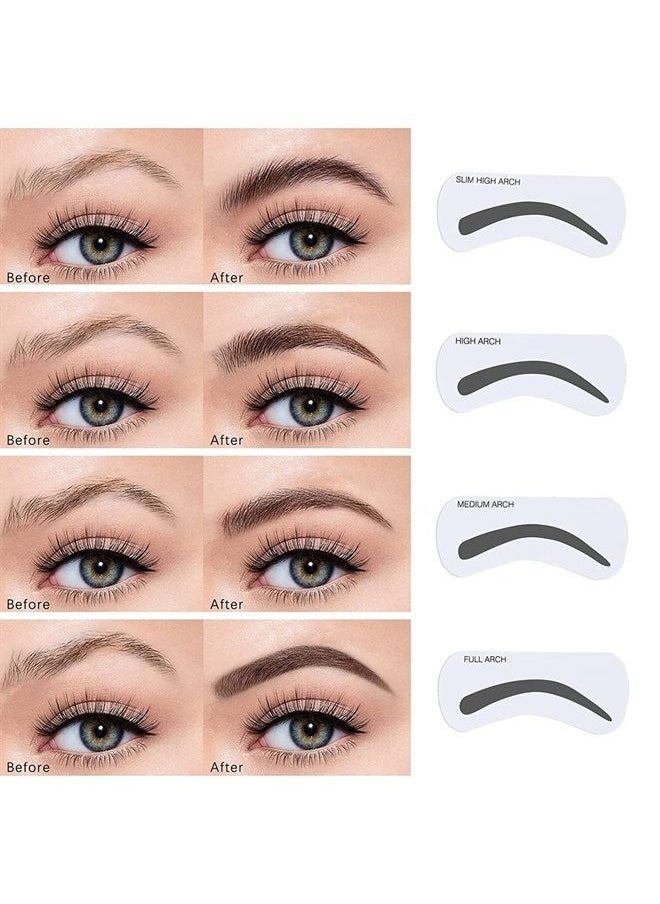 MAEPEOR - Eye Brow Kit 25 Piece Waterproof Eyebrow Palette Set 12 Colors Eyebrow Powder 5 Colors Brow Wax 4 Eyebrow Stencils 3 Brushes 1 Eyebrow Pencil for Novice and Professional (25 Piece Set) - Image 1