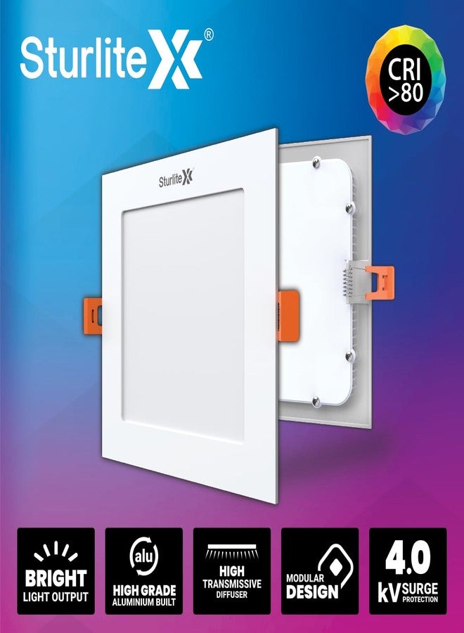 Sturlite مصباح ستورلايت إيكو LYF LED مربع الشكل بقوة 30 واط | درجة حرارة اللون أبيض بارد 6500 كلفن | 2250 لومن بتقنية CRI لأنواع الأسقف والغرف المختلفة - (عبوة من قطعة واحدة) - Image 3