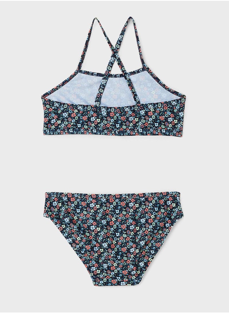 NAME IT - Kids Floral Print Bikini - Image 1