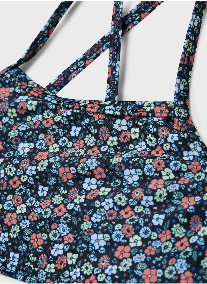 NAME IT - Kids Floral Print Bikini - Image 1