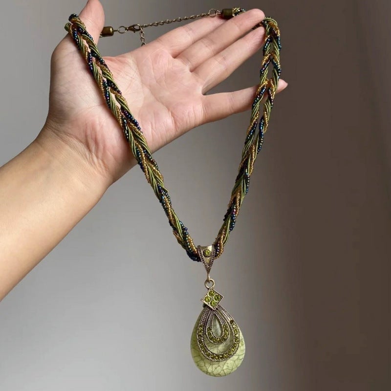 Bohemian Multi-Color Pendant Necklace - Image 4