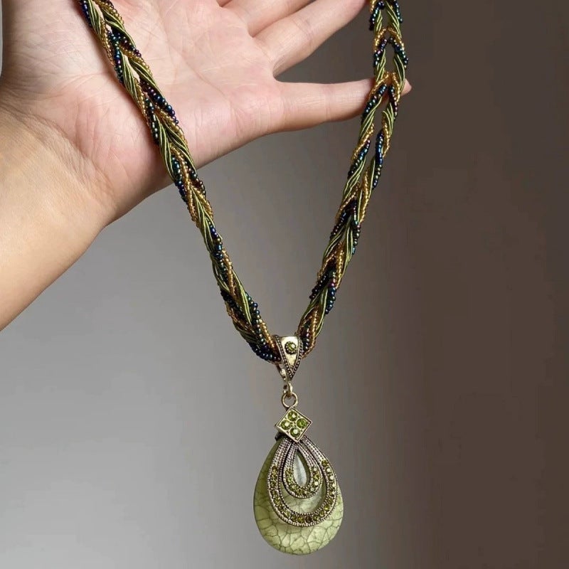 Bohemian Multi-Color Pendant Necklace - Image 3