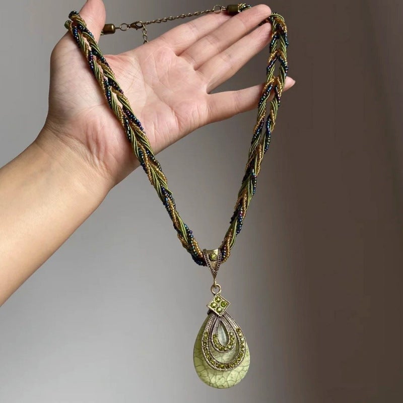 Bohemian Multi-Color Pendant Necklace - Image 5