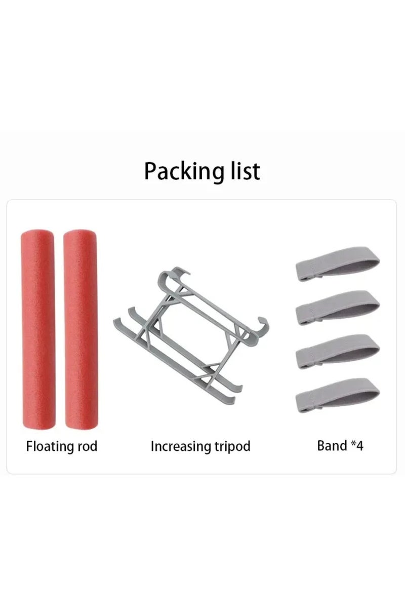 مجموعة عوامات الهبوط لطائرة DJI Mini 3/Mini 3/4 PRO بدون طيار، قابلة للتوسيع، لتركيب معدات الهبوط على الماء