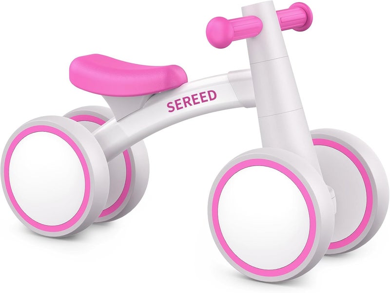 SEREED Baby Balance Bike for 1 Year Old Boys Girls 12-24 Month Toddler Balance Bike, 4 Wheels Toddler First Bike, First Birthday Gifts - Image 1