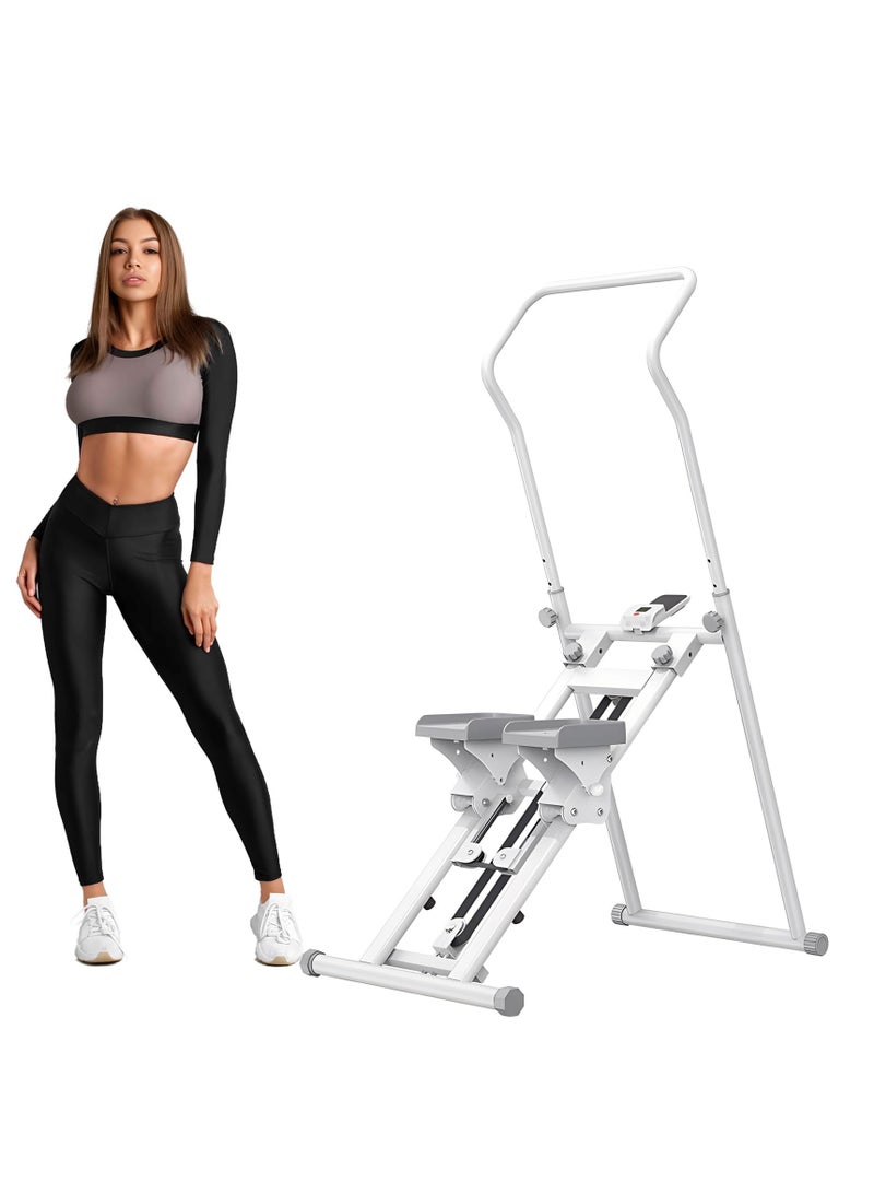Generic Stair Climber Stepper for Home Gym Exercise, Vertical Climber Machine for Full-Body Workout, Folding Cardio Exercise Climber with LCD Monitor, Adjustable Handlebar & Pedals  - Image 1