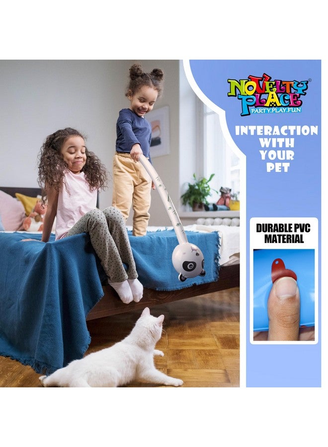 Novelty Place 6 Pcs Inflatable Animals Stick with Sound - Jungle Safari Animal Balloons Stick Blow Up Toys for Kids Animal Theme Birthday Party Favors and Decorations - Image 4