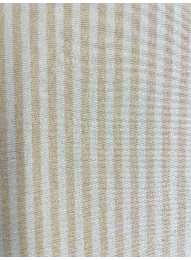 SHEETWORLD.COM SheetWorld Baby Fitted Cradle Sheet 18 x 36 inches, 100% Cotton Jersey Hypoallergenic Sheet, Unisex Boy Girl, Beige Stripes, Made in USA - Image 2