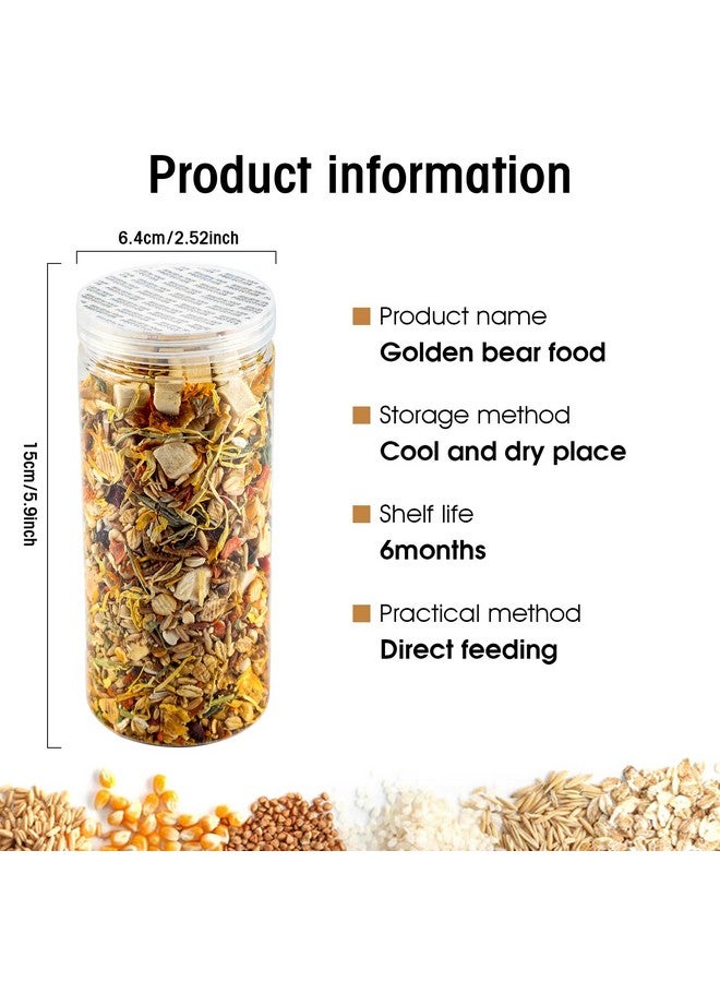 طعام فاخر للهامستر والجربوع، طعام جاف للهامستر - يدعم الهضم الصحي والأسنان الصحية، مكافآت فريدة صالحة للأكل لخنازير غينيا والهامستر والجربوع - Image 4