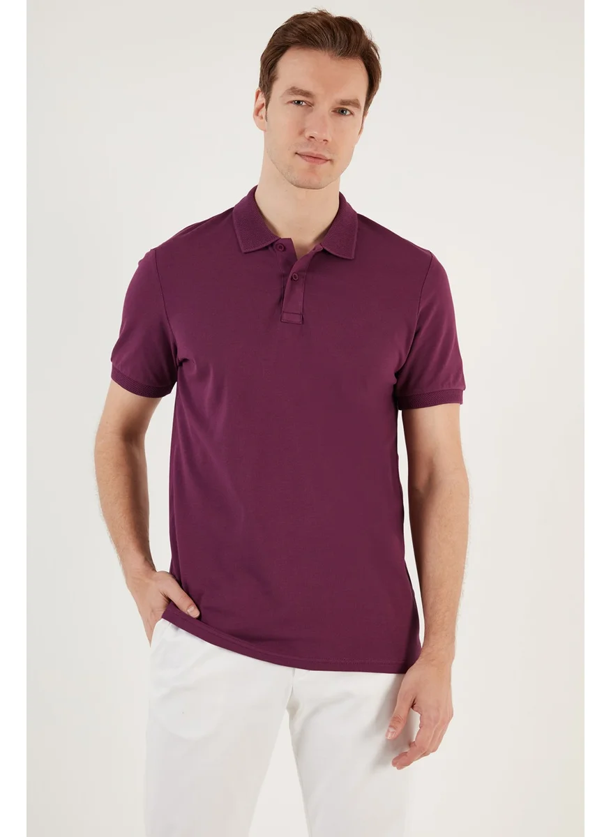 Buratti Cotton Regular Fit Buttoned Polo Collar T Shirt Men's Polo Collar T Shirt 5902739