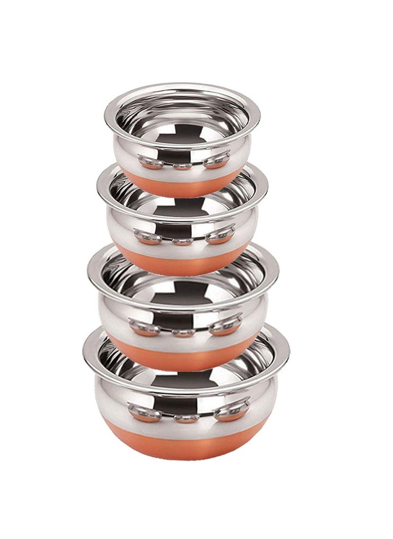NEERA Neera Stainless Steel Serving Handi 3600ml 4 Piece Silver  - Image 1