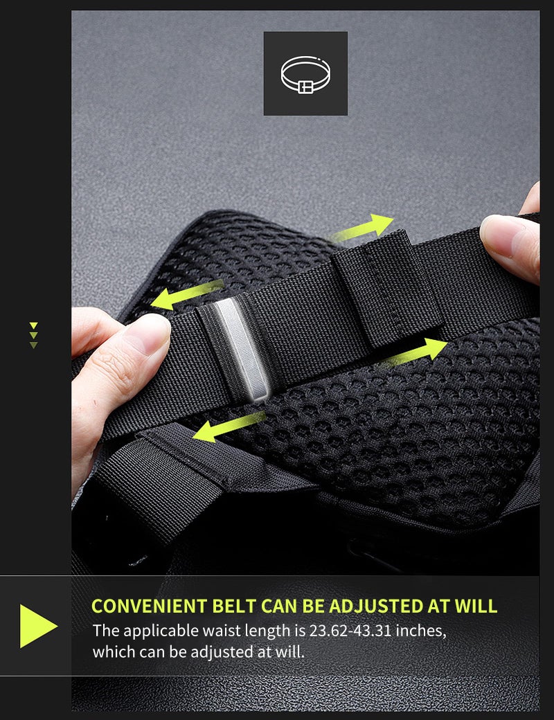 Peicees Peciees Mini Anti Theft Crossbody Sling Bag Small Chest Bag Dual Pocket Water Resistant Fanny Pack Running Phone Holder for Men Women Workout Travelling, 2 Sizes, Small Black - Image 2