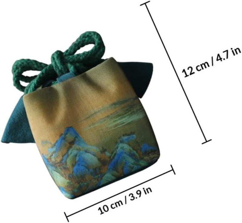 Multi-function Portable Teacup Storage Pouch with Cloth Material, Medium Size Household Teaware Accessory Bag for Travel and Home Organization - Image 2