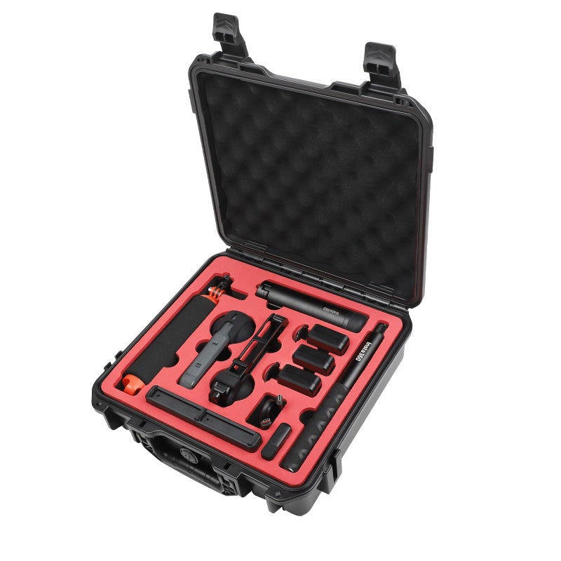 Drogear Waterproof Hard Case for Insta360 X5 Essentials Bundle/X4/X3 | Holds Up to 6 Batteries | Shockproof & Dustproof Protection | Fits Floating Hand Grip, Selfie Stick, Lens Guards & Accessories - Image 1