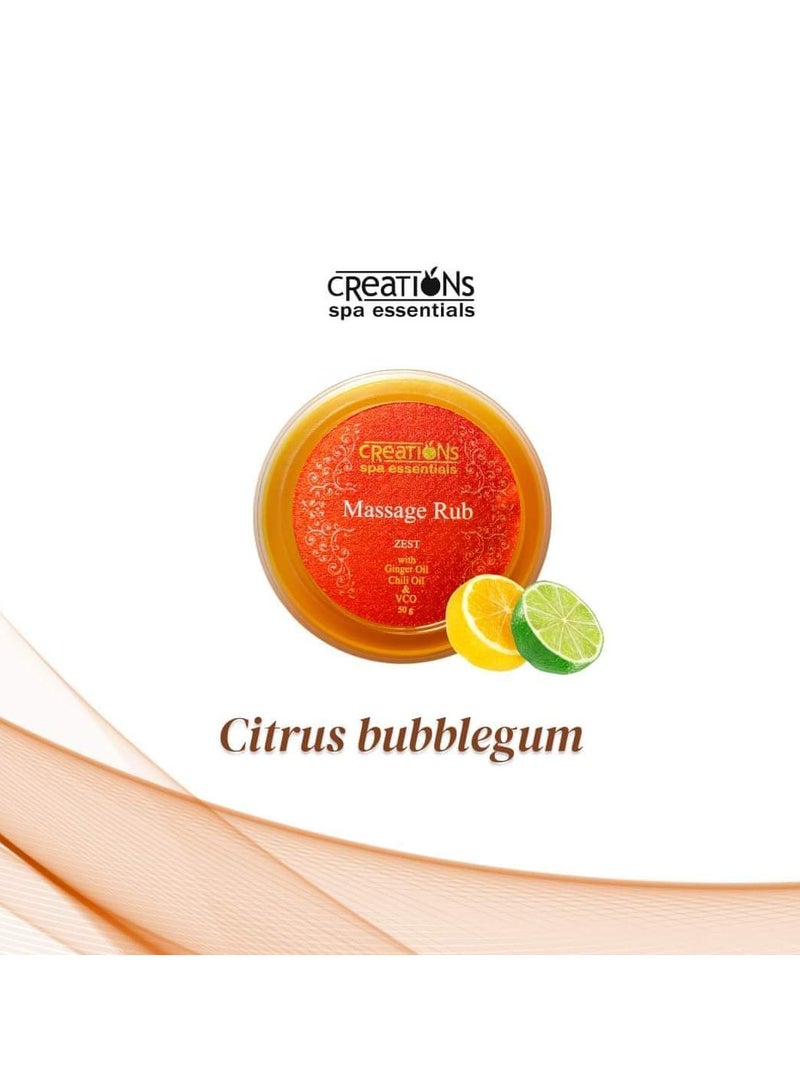 creation Massage Rub with Ginger Oil Chili Oil,50g - Image 5