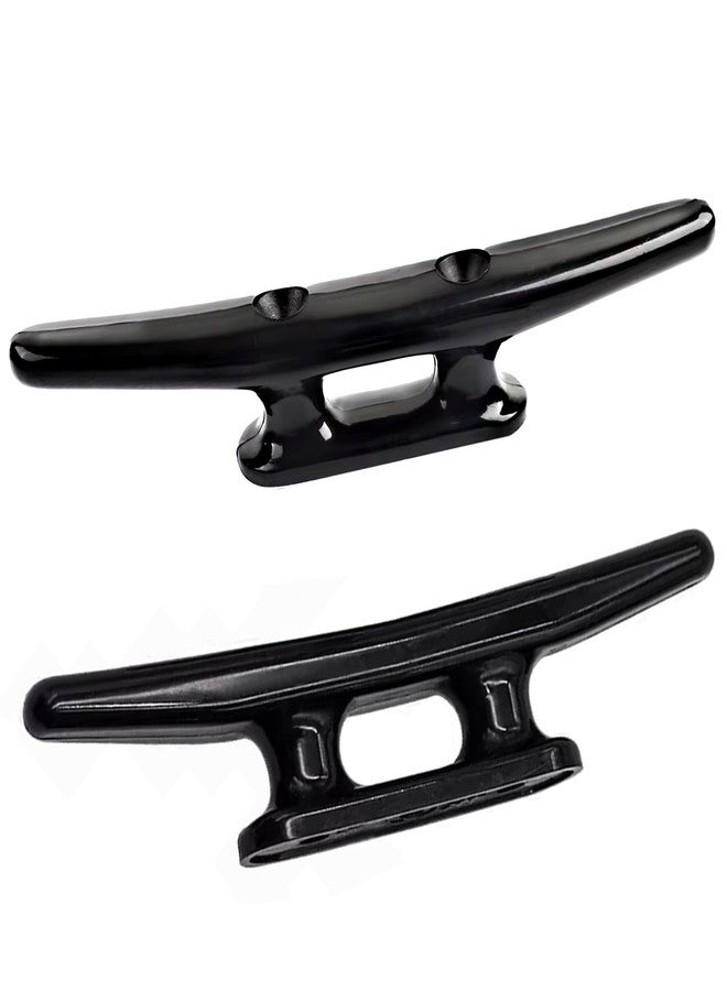 Laorde Nylon Boat Cleats Black, 4"/5"/6"/8", Marine Grade Dock Cleats for Rope, Kayak, Mooring, Canoe, Maritime Decor, Tie Down (5 inch 4 Pack) - Image 2