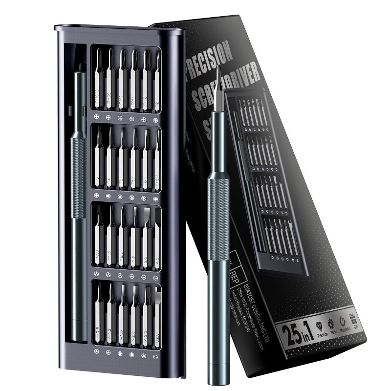 NSZETZ 25-in-1 Precision Screwdriver Set, Professional Mini Repair Tool Kit with Magnetic Drivers for Macbook, Laptop, Phone, Watch, Glasses, Ring Doorbell, Electronics, Small Gadget Gift for Men - Image 5