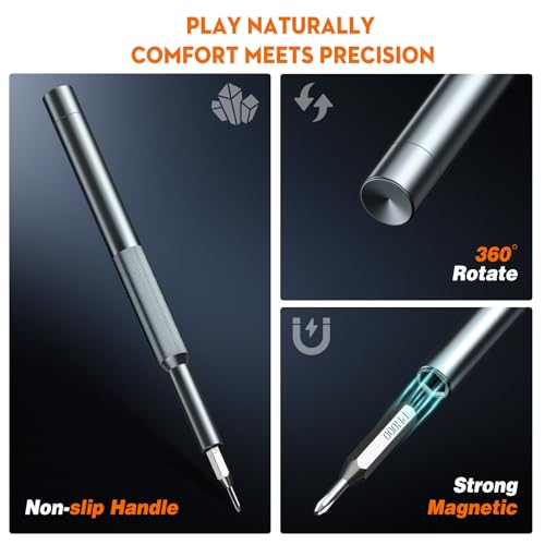 NSZETZ 25-in-1 Precision Screwdriver Set, Professional Mini Repair Tool Kit with Magnetic Drivers for Macbook, Laptop, Phone, Watch, Glasses, Ring Doorbell, Electronics, Small Gadget Gift for Men - Image 4