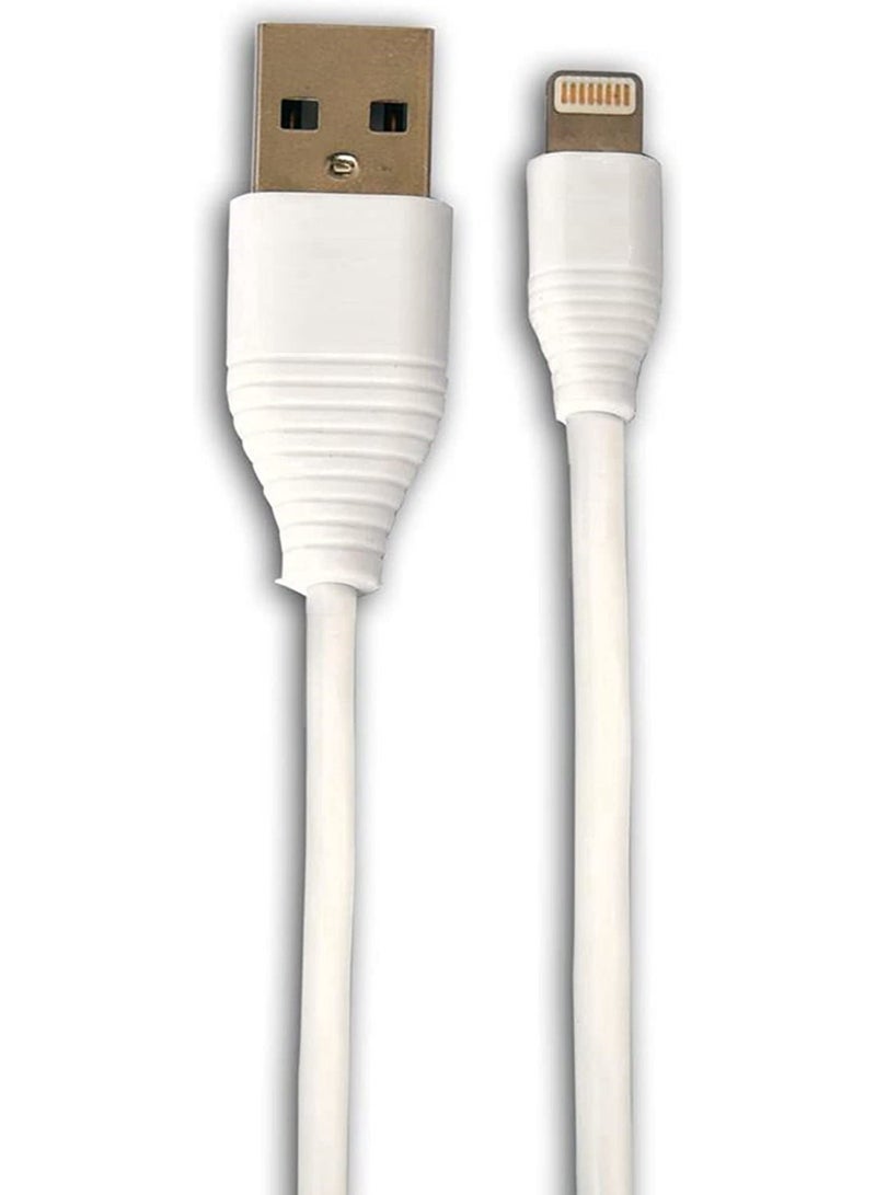 Ntech Lightning to USB Cable for iPhone iPad  Charging Cable Braided Lightning Cable 3 meter white - Image 5