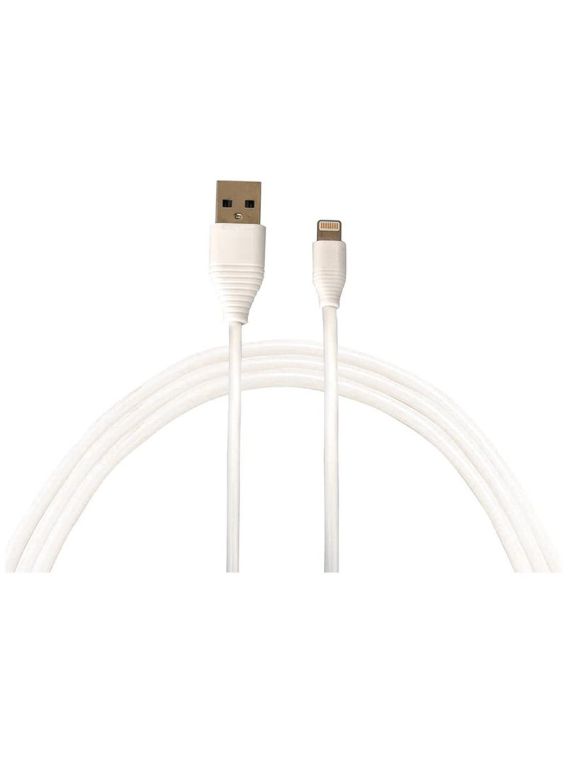 Ntech Lightning to USB Cable for iPhone iPad  Charging Cable Braided Lightning Cable 3 meter white - Image 2
