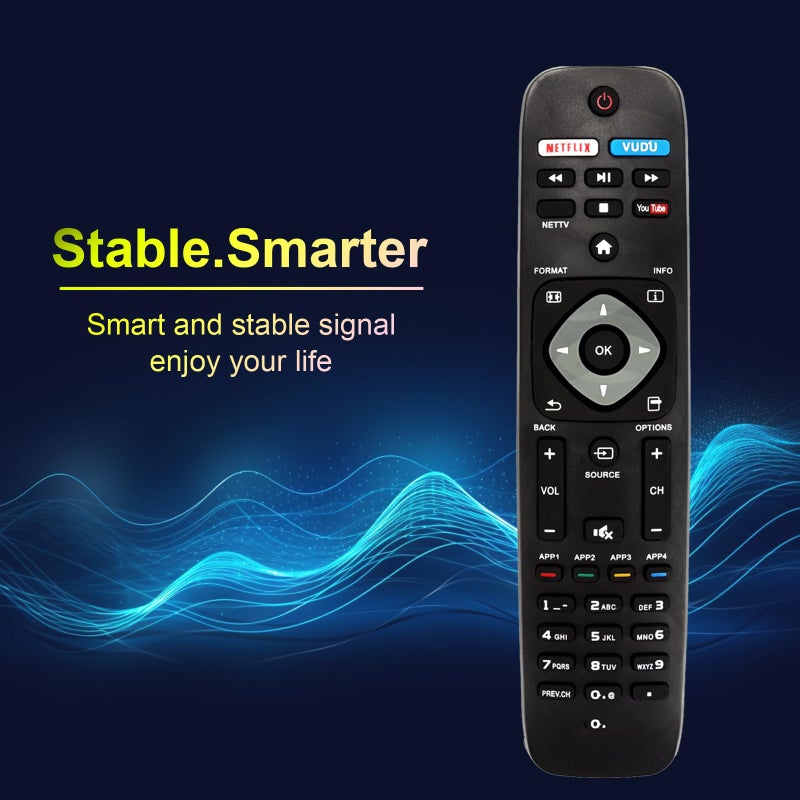 AULCMEET NH500UP New Replaced Remote Control Compatible with PHILIPS TV 55PFL5601/F7 55PFL5901 55PFL5901/F7 55PFL6900 55PFL6900/F7 65PFL8900 65PFL8900/F7 50PFL5601 50PFL5601/F7 50PFL5901 50PFL5901/F7 55PFL5601 - Image 5