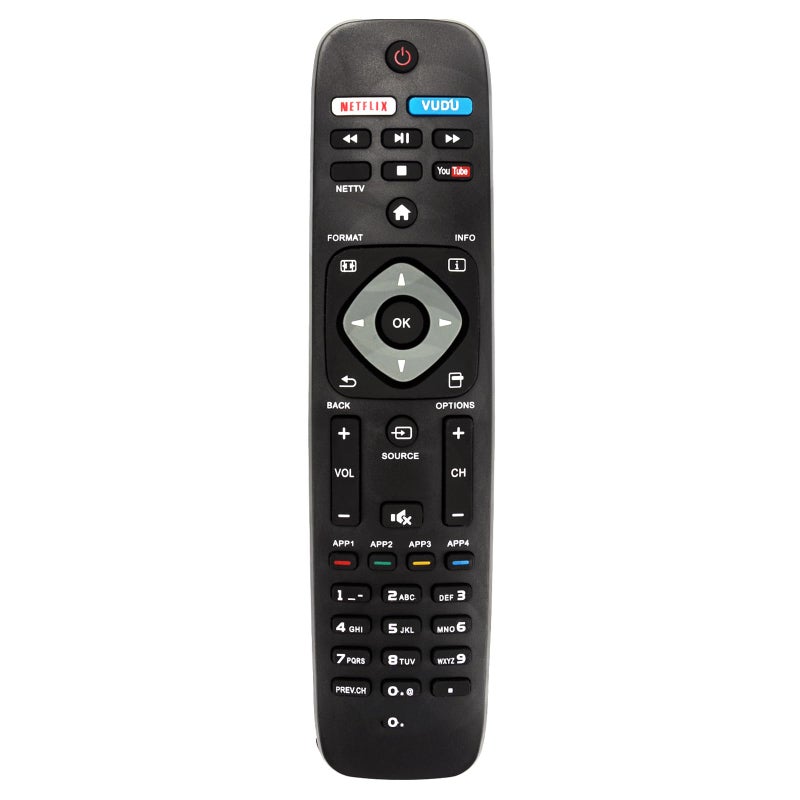 AULCMEET NH500UP New Replaced Remote Control Compatible with PHILIPS TV 55PFL5601/F7 55PFL5901 55PFL5901/F7 55PFL6900 55PFL6900/F7 65PFL8900 65PFL8900/F7 50PFL5601 50PFL5601/F7 50PFL5901 50PFL5901/F7 55PFL5601 - Image 1