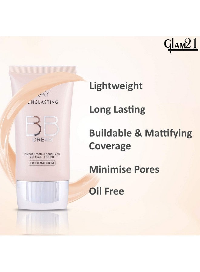 Glam 21 Glam21 Bb Cream Longlasting Oil Free Sun Protection Formulalightweight Non Greasy Creamy Texturefor All Skins05 40Gm - Image 3