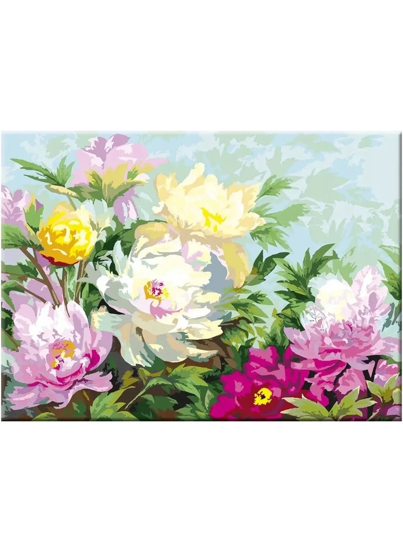 St. Petersburg - St. Sonnet Patterned Pressed Canvas 30X40 cm Peonies 141762 - Image 1
